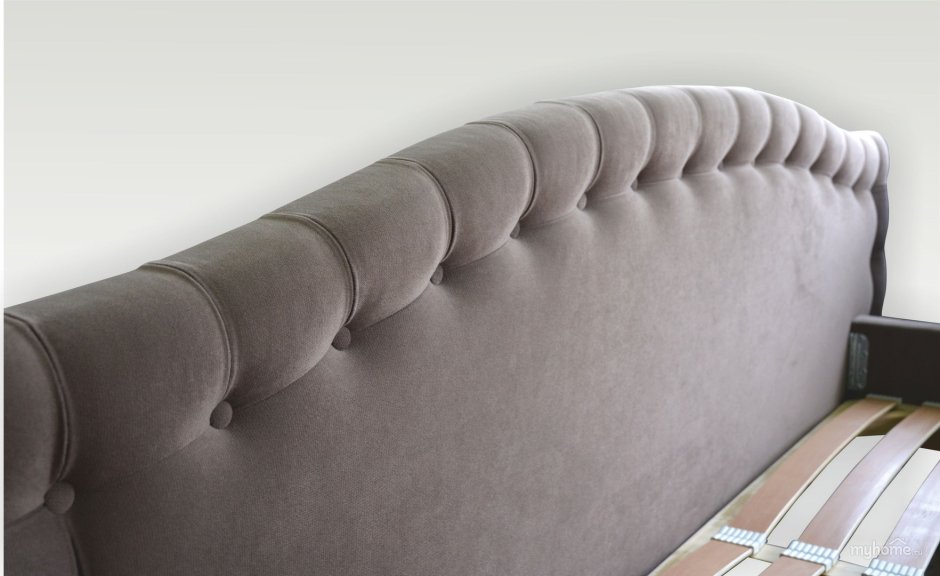 Каретная стяжка кровать с изголовьем