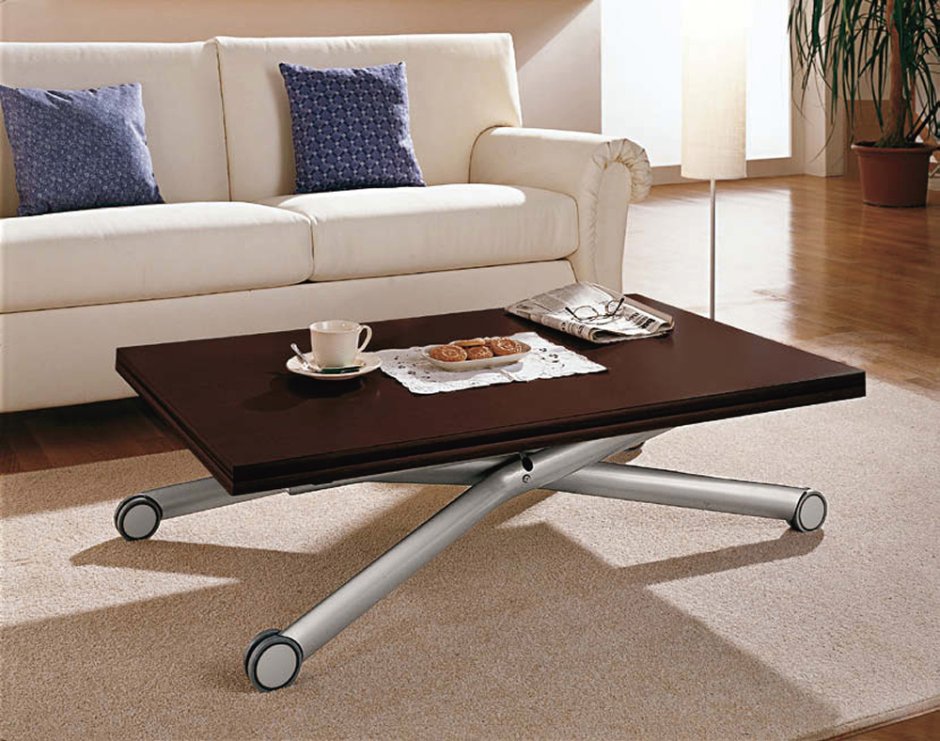 Столик (Adjustable Table e127 Black) 66x56x10
