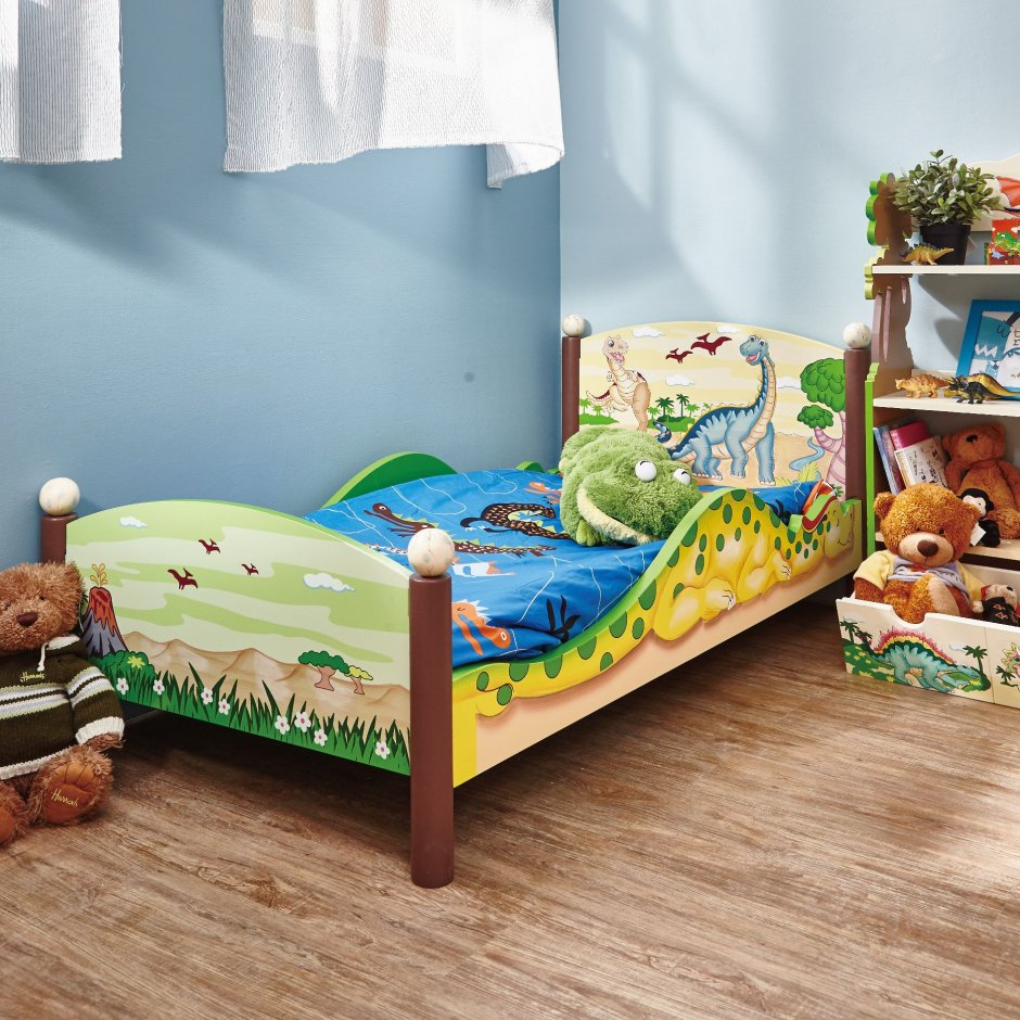Детская кровать динозавр