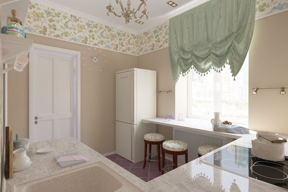 Переделка кухни в сталинке