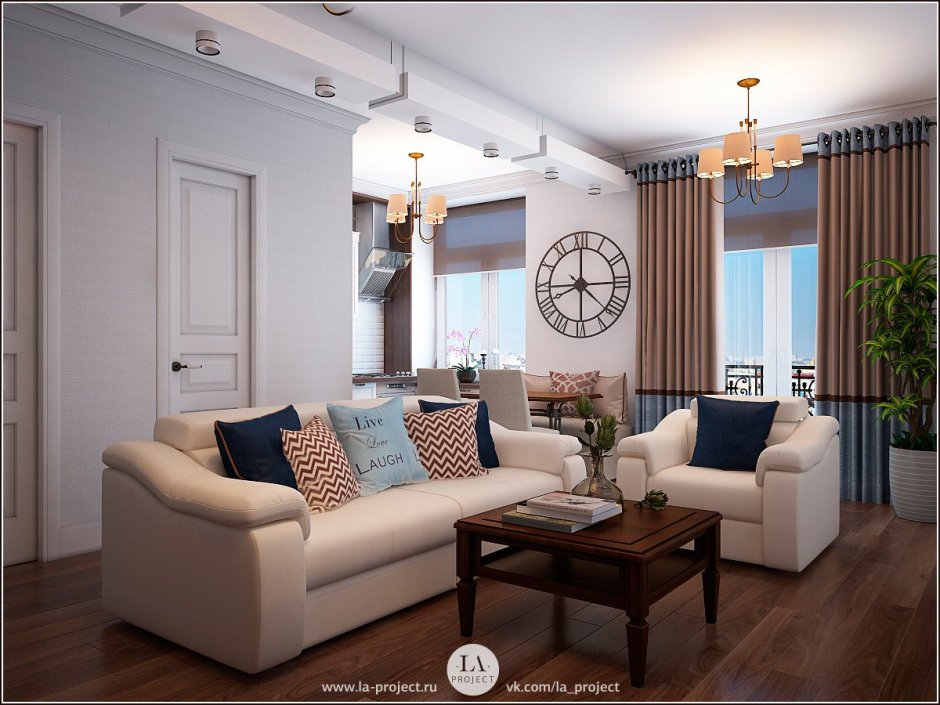 Гостиная в сталинке