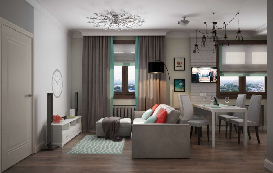 Трехкомнатная квартира в скандинавском стиле
