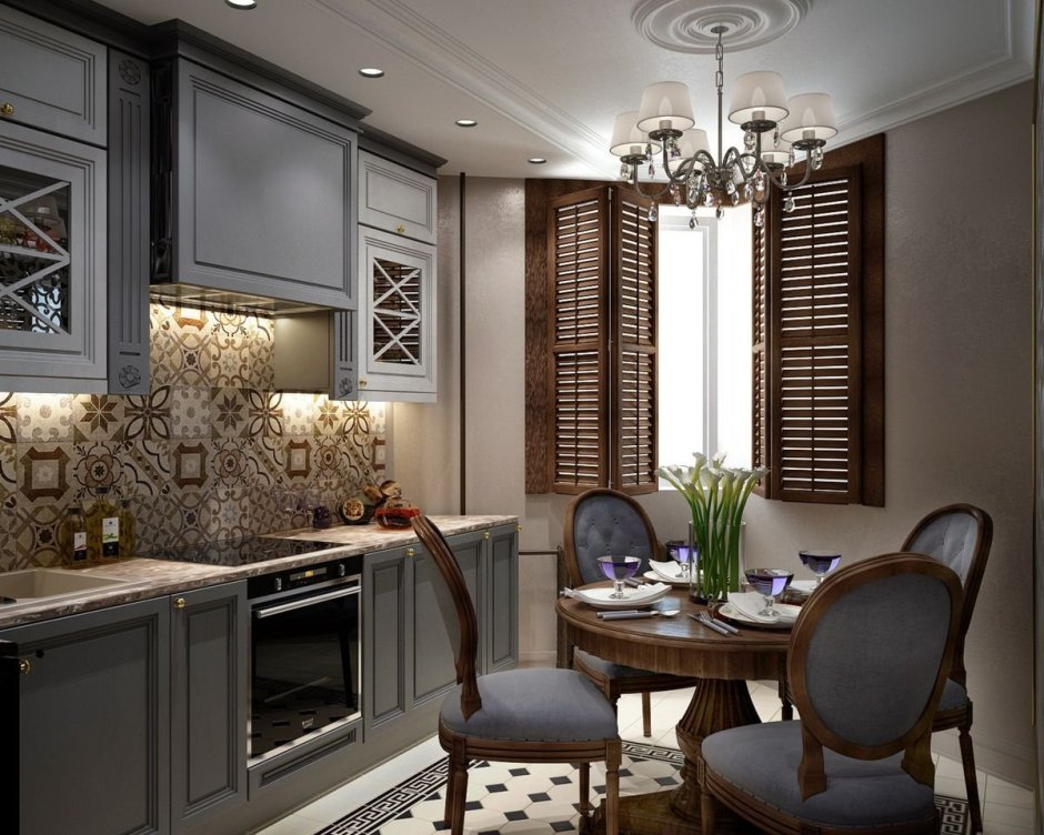 Кухня в сталинском стиле