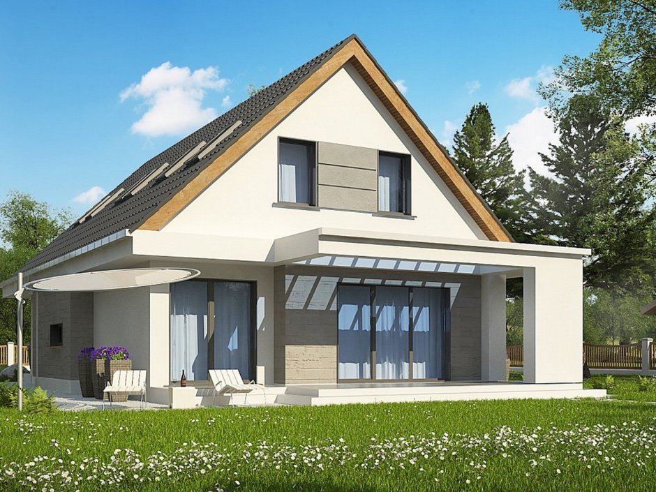 Дома с двускатной крышей