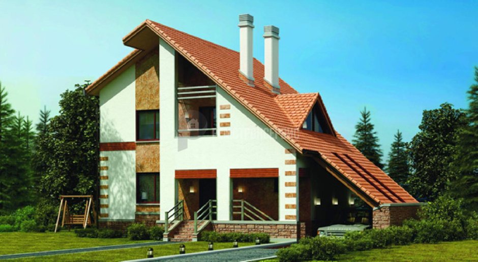 Дома с ассиметричной двускатной крышей