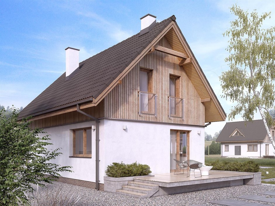 Дома с двускатной крышей