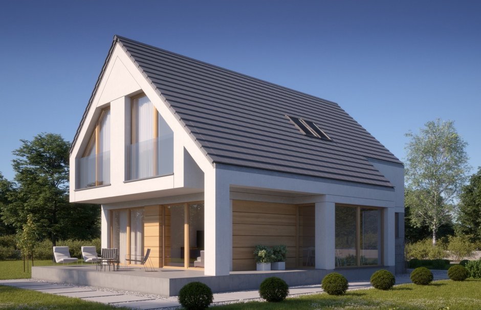 Дома в скандинавском стиле двухэтажный