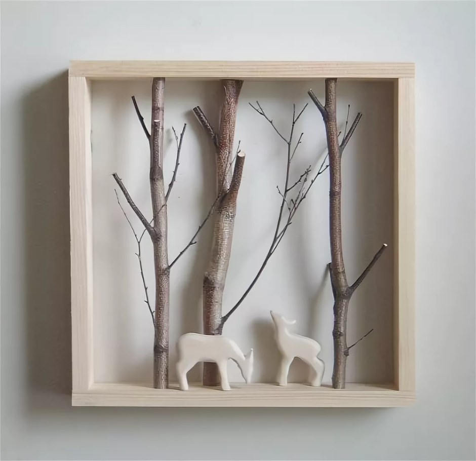 Панно из веток