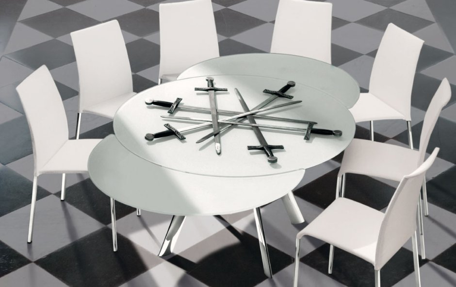 Раздвижной круглый стол трансформер Джорджа Джонсона