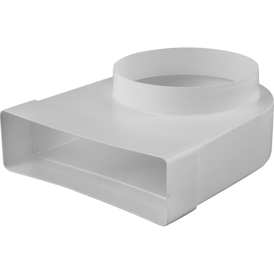 Колено соединительное плоское-круглое equation, 60х204 мм, d125 мм