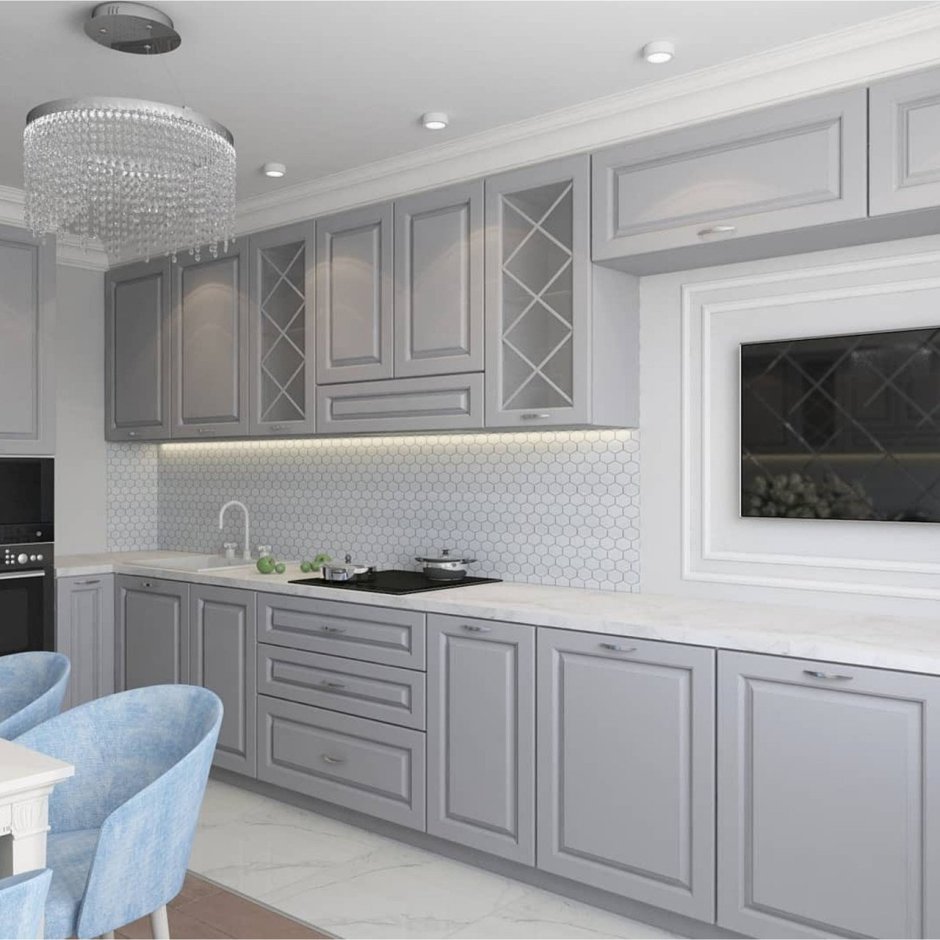 Кухня Неоклассика белая