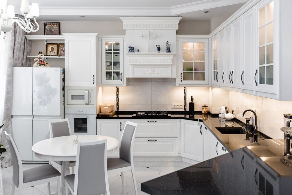 Белая кухня Неоклассика Slotex 2340