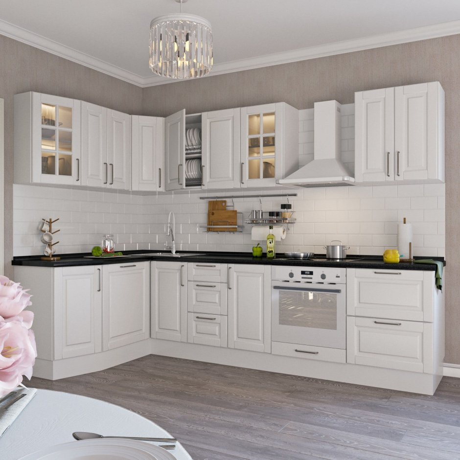 Кухонный двор Виконт белый