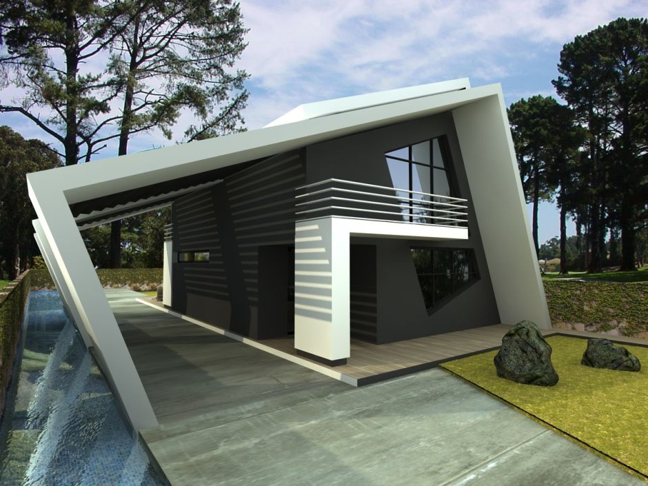 Дом с плоской крышей 160кв