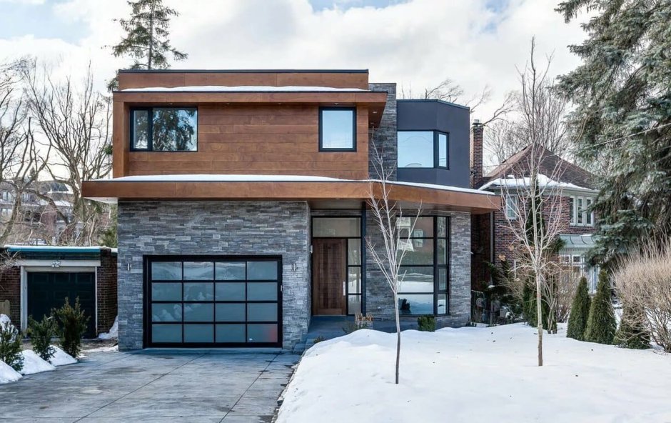 Дом с плоской крышей