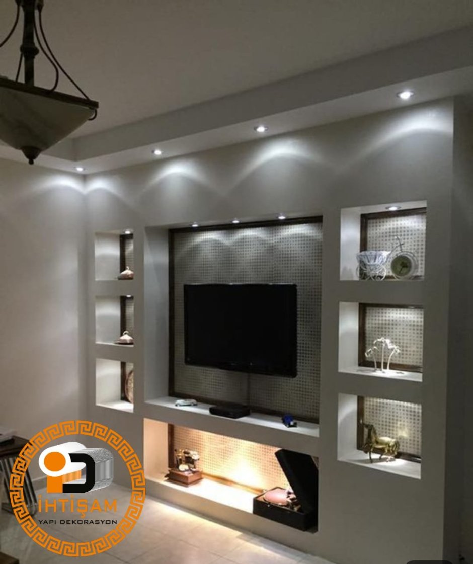 Гипсокартонные конструкции на стене