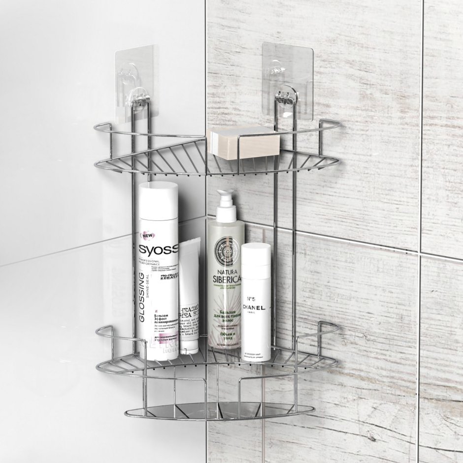 Полка для ванной комнаты двойная "masto" fora