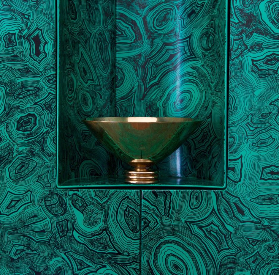 Панель из малахита