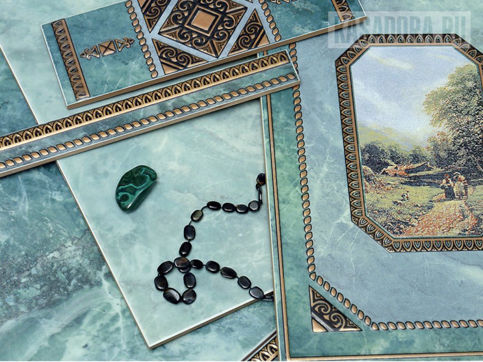 Уралкерамика малахит пг1мх101 зеленая