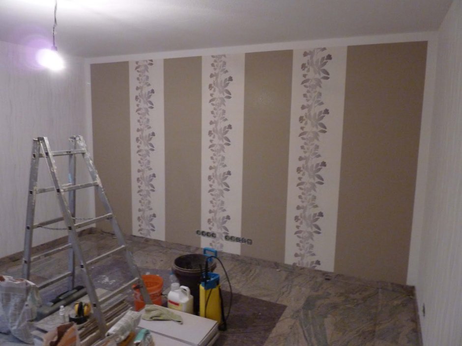 Варианты поклейки обоев из остатков