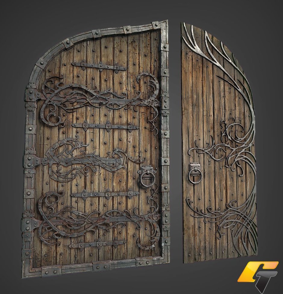 Ворота в старинном стиле