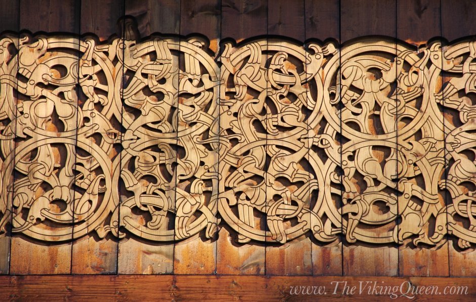 Скандинавия Викинг резьба по дереву
