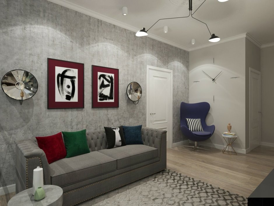 Гостиная без окон