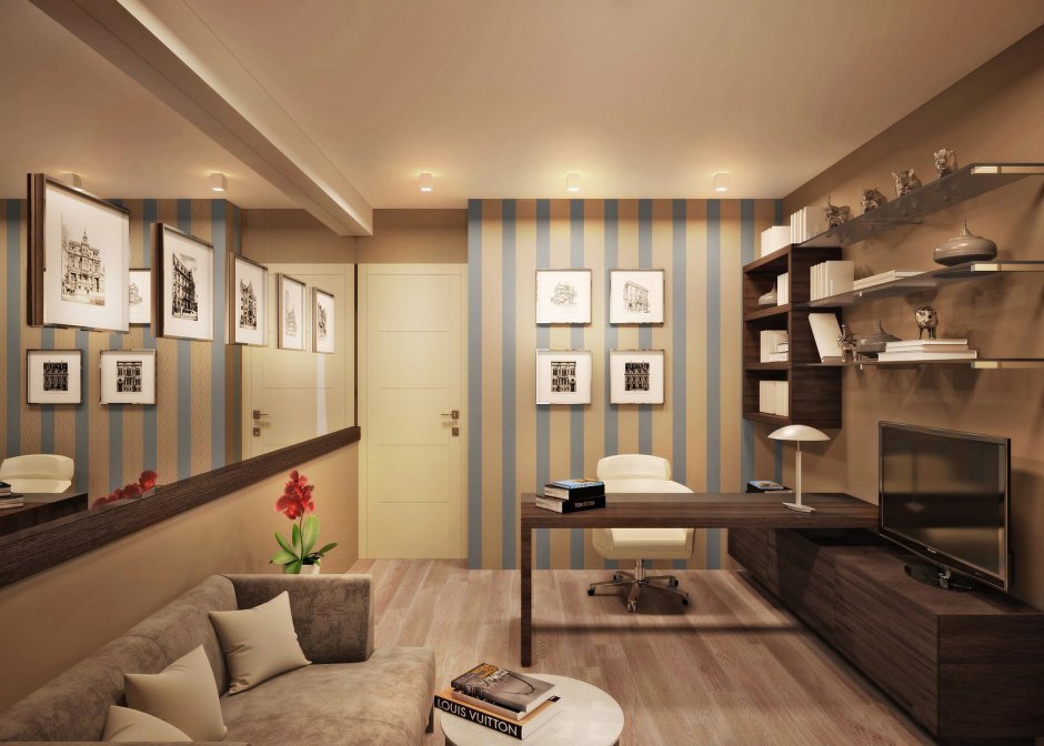 Спальня с одним окном