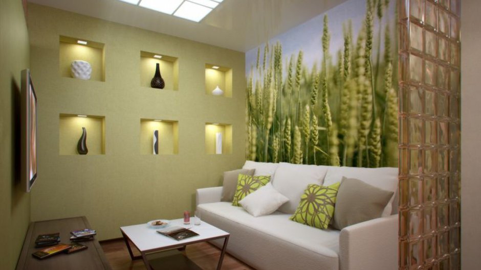 Гостиная Объединенная с балконом