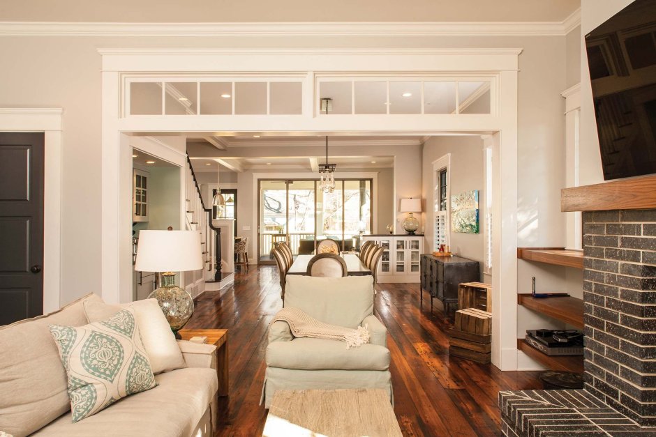 Гостиная с перегородкой