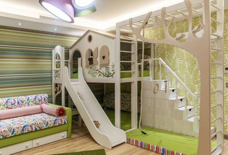 Детская комната с горкой
