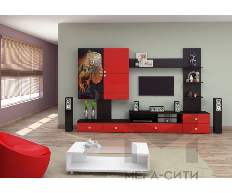 Стильные стенки в гостиную