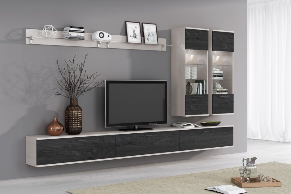 Vigo vi гостиная черный/белый глянец cama