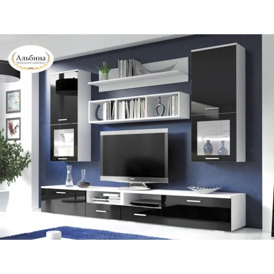Дом мебели Скай стенка глянец 4 ВМС