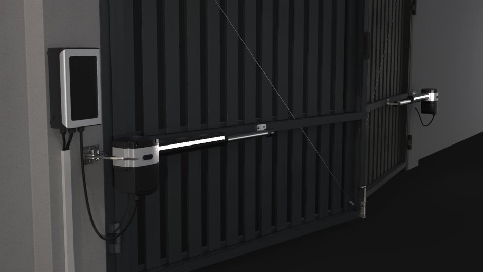 Механизм на распашные ворота с пультом цена