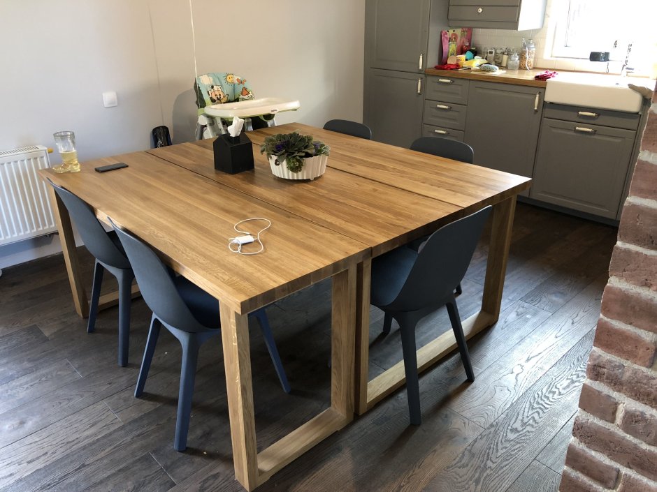 Стол обеденный Oslo дуб Вотан графит