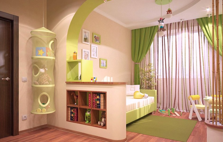 Перегородка для зонирования детской