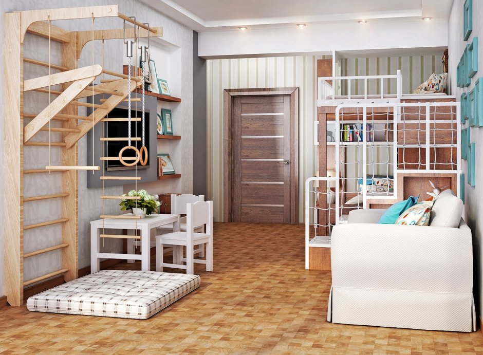 Детский уголок в гостиной