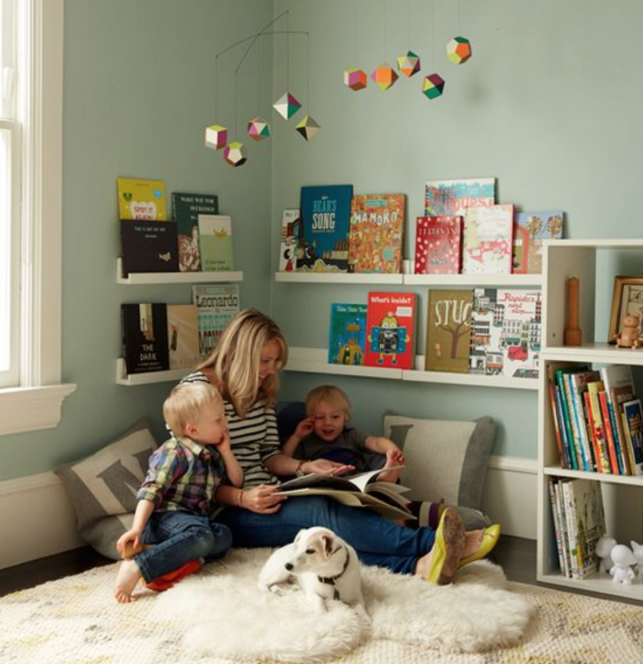 Уголок для чтения в детской комнате