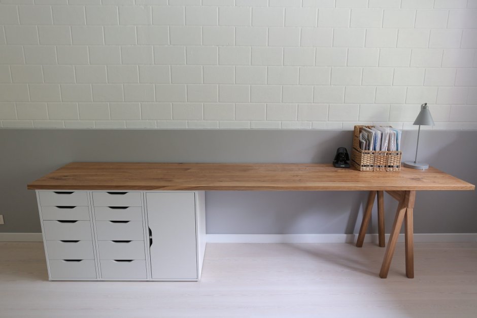 Стол письменный Сканди белый