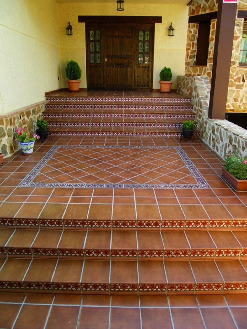 Входные ступеньки в дом