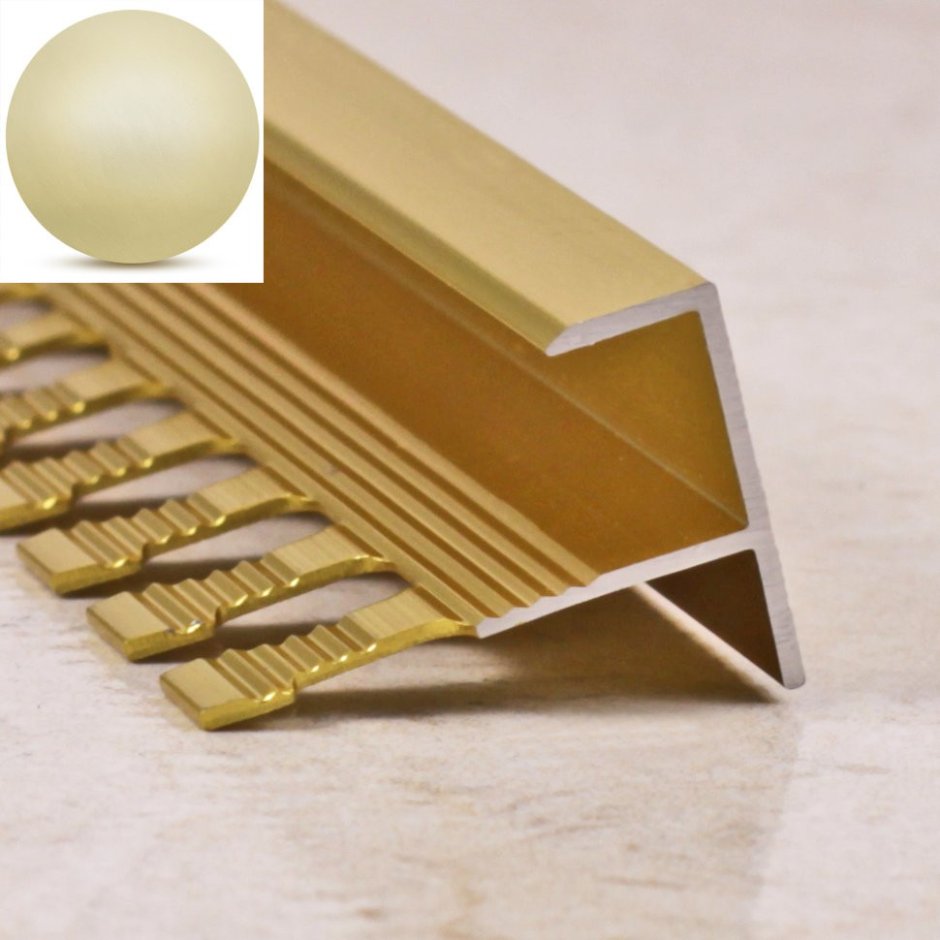 Профиль f образный алюминиевый 10мм