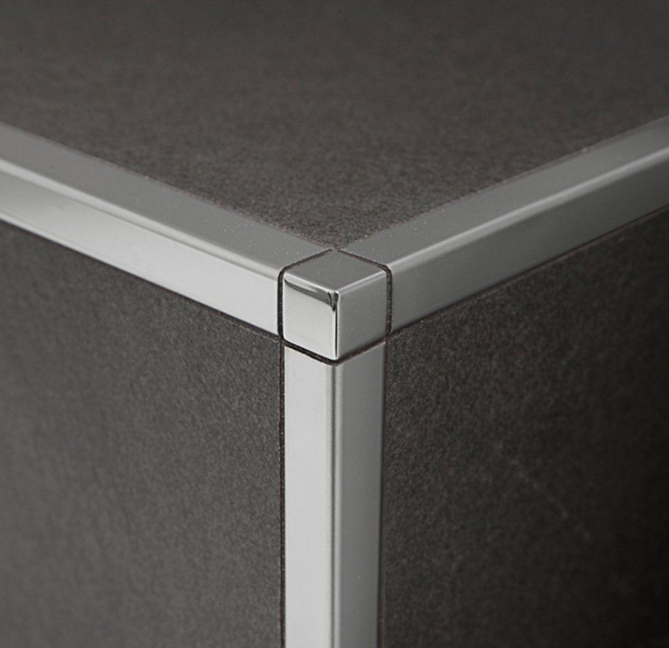 Профиль стыковочный металлический Profilpas PRODECOR di/ Polished Stainless Steel