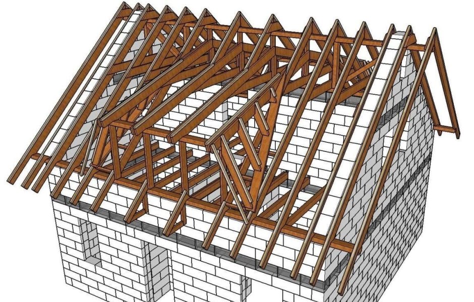 Стропильная система мансардной кровли