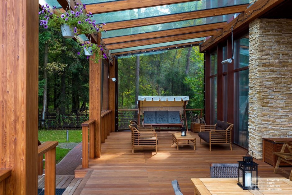 Односкатная пристенная пергола