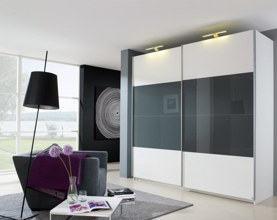 Шкаф купе серый