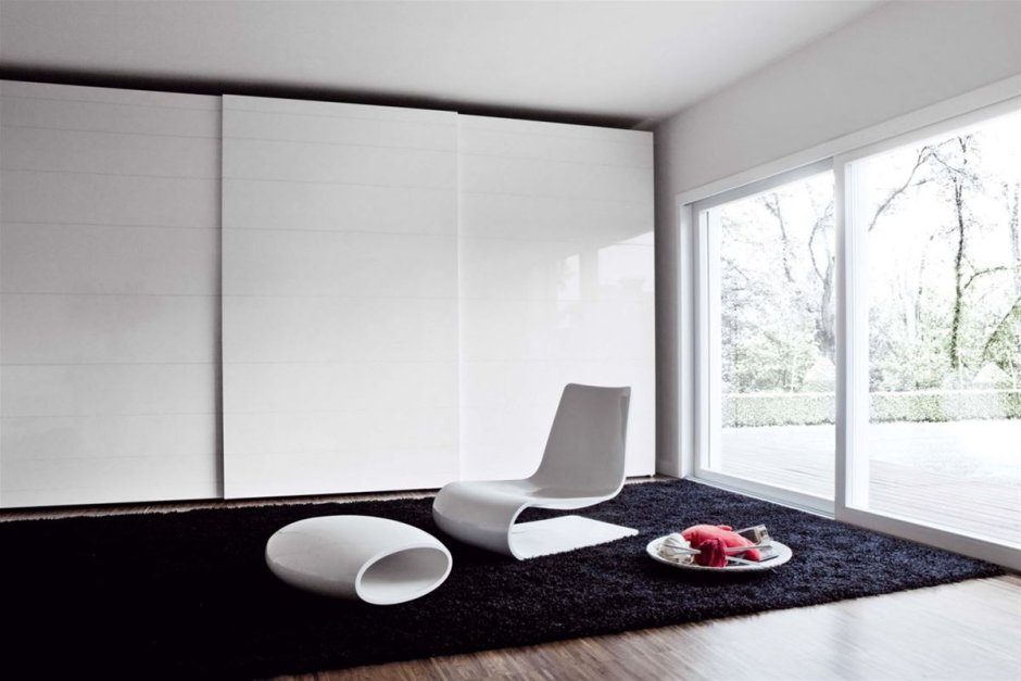 Шкаф купе серого цвета