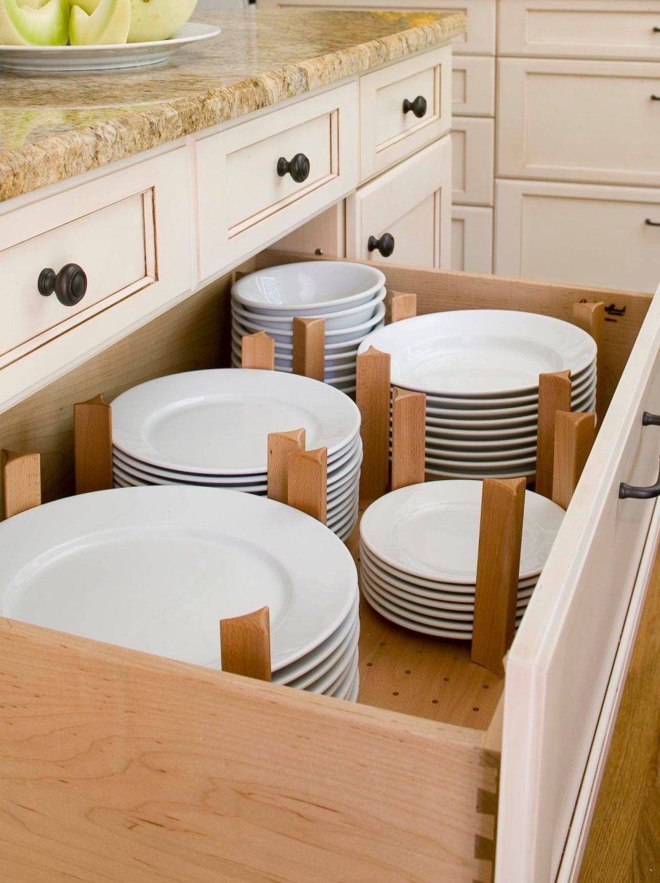 Хранение посуды на кухне