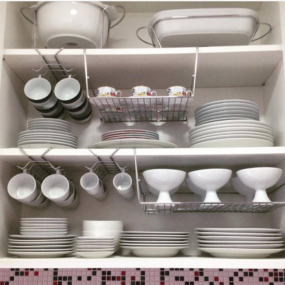 Встроенная сушилка для посуды в столешницу