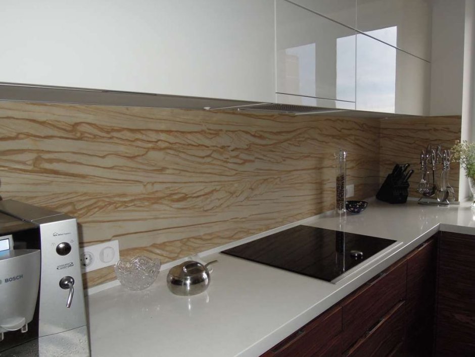 Гибкий камень для кухонного фартука